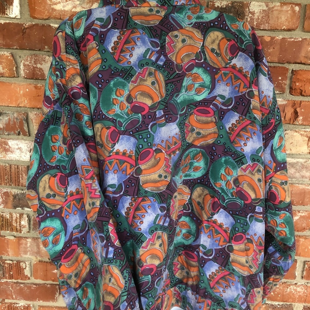 Mureli 100% silk zip front jacket size large - Picture 5 of 9
